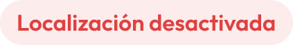 Localización desactivada