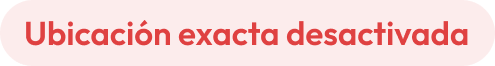 Ubicación exacta desactivada
