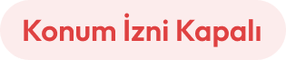Konum İzni Kapalı