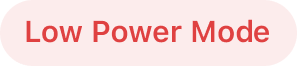 Low Power Mode status label