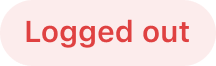 Logged out status label